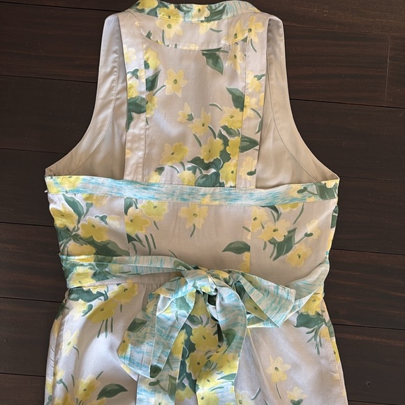 🔥HP🔥Maeve by Anthropologie Shift Dress Sz 2/ 4, yellow /green - Picture 10 of 17